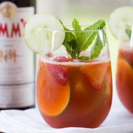Strawberry Pimm's Cup Cocktail - Recipe photo by browneyedbaker