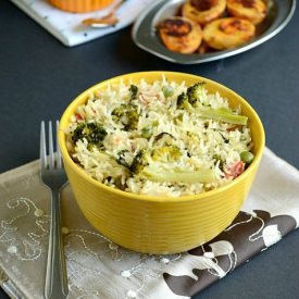 Broccoli Peas Pulao - Recipe photo by Sangeetha