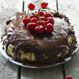 Vegan Coconut Cherry Cake - Recipe photo by The Cuisine Collective
