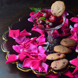 Sour Cherry Cookies with Coupe - Recipe photo by lostpastremembered