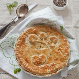 Watercress and Trout Pie - Recipe photo by Regula Ysewijn Foodwise