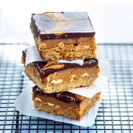 Peanut Butter Caramel Shortbread - Recipe photo by supergoldenbakes