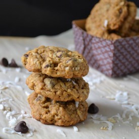 Coconut & Chocolate Chip Oatmeal - Recipe photo by Oishii Treats