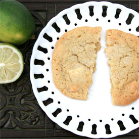 White Chocolate Lime Cookies - Recipe photo by Bake and the city