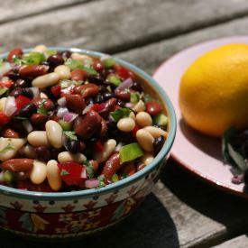 Three Bean Salad - Recipe photo by Diane Balch