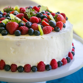 Kiwi Berry Cake - Recipe photo by NatashasKitchen.com