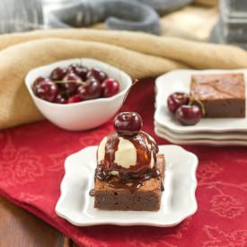 Brownie Sundae with Hot Fudge Sauce - Recipe photo by thatskinnychickcanbake