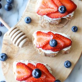 Patriotic Crostini - Recipe photo by damndelicious