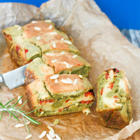 Pesto Cake with Candied Tomato - Recipe photo by themisstools