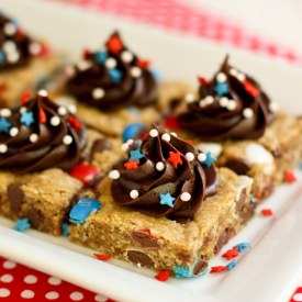 Monster Cookie Bars - Recipe photo by afarmgirlsdabbles