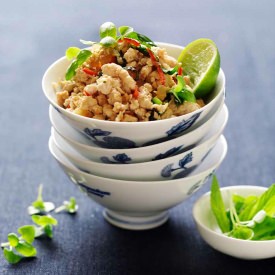 Healthy Thai Chicken Larb - Recipe photo by Kate Gibbs