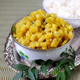 Banana Stem Stir Fry - Recipe photo by indiancurrytrail