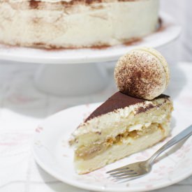 Tiramisu Macaron Chiffon Cake - Recipe photo by thecupcakeballroom