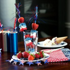 Firecracker Fruit Kabobs - Recipe photo by livelovepasta