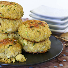 Quinoa Chives Fish Cakes - Recipe photo by rotinrice