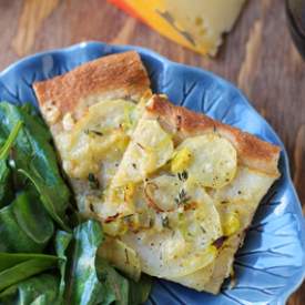 Potato and Leek Flatbread - Recipe photo by penthousekitchen
