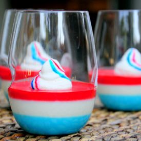 4th of July Layered Panna Cotta - Recipe photo by bakingbites