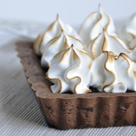 Chocolate Caramel Tart w/ Meringue - Recipe photo by SweetBoake