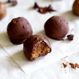Peanut Butter Cookie Dough Bites - Recipe photo by pinchofyum