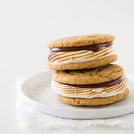 S'mores Cookie Sandwiches - Recipe photo by cooking classy
