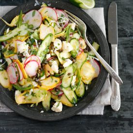 Crunchy Summer Vegetable Salad - Recipe photo by Kate Gibbs