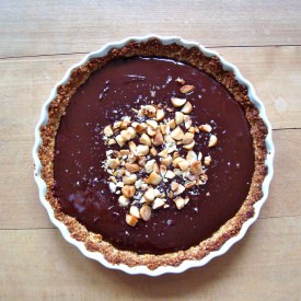 Chocolate Coconut Macadamia Tart - Recipe photo by Swiss MIss in the Kitchen