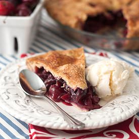 Sweet Cherry Pie - Recipe photo by tideandthyme
