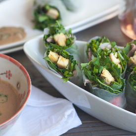 Herby Kale Salad Rolls - Recipe photo by 80Twenty