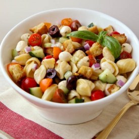 Panzanella Pasta Salad - Recipe photo by KristinaVanni