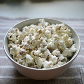 Homemade Stovetop Popcorn - Recipe photo by monoandco