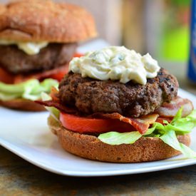 Buffalo Burgers - Recipe photo by onionringsandthings