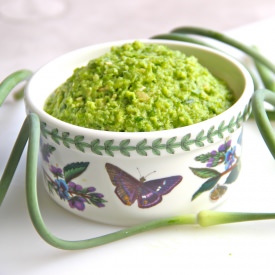 Summer Scape Pesto - Recipe photo by youngidealisticbaker