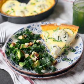 Basil Ricotta + Zucchini Quiche - Recipe photo by lanapribic