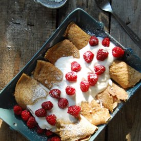 Buckwheat Pancakes with Fruits - Recipe photo by The Cuisine Collective