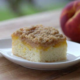 Nectarine Streusel Coffee Cake - Recipe photo by foodlibrarian