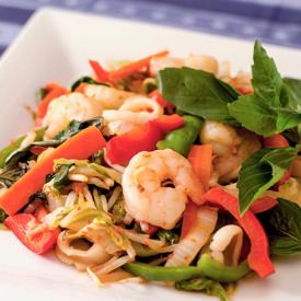 Hot Pepper Stir Fry with Thai Basil - Recipe photo by Inner Harmony Nutrition