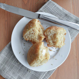 Salted Rosemary Dinner Rolls - Recipe photo by shebakeshere