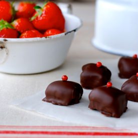 Strawberry Chocolates - Recipe photo by in de keuken