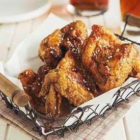 Bon Chon Soy Garlic Chicken Wings - Recipe photo by mikkawee