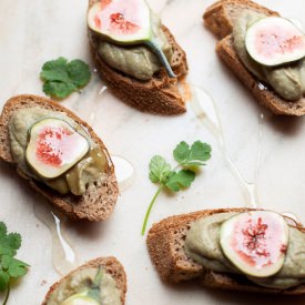 Aubergine on Toast - Recipe photo by Somewhere Ove The Kitchen