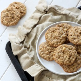 White Chocolate Oatmeal Cookies - Recipe photo by bakerita