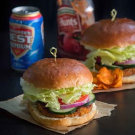 Homemade Burgers with Fish Patty - Recipe photo by Palaharam
