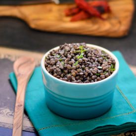 Black Lentils With Fresh Herbs - Recipe photo by magnolia days