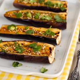 Miso Glazed Eggplant - Recipe photo by Just One Cookbook