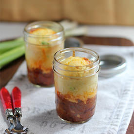 Vegetarian Chili Pie with Cornbread - Recipe photo by busyinbrooklyn