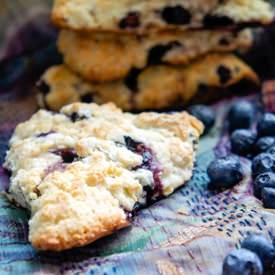 Gluten-Free Blueberry Lemon Scones - Recipe photo by PumpkinBits