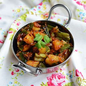 Aloo Bhindi Fry - Recipe photo by Raks Kitchen
