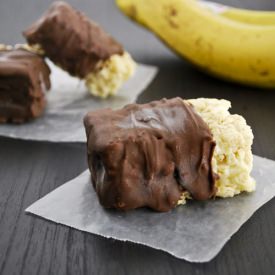 Chocolate Covered Banana Krispies - Recipe photo by mallowandco