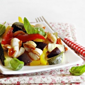 Ratatouille with Scallops - Recipe photo by alessandrascollo