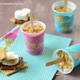Frozen S'mores Cups - Recipe photo by easyanddelish